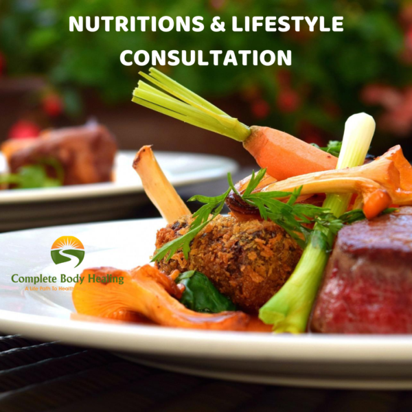 Nutritional and lifestyle consultation with mindfulness session completebodyhealing.com